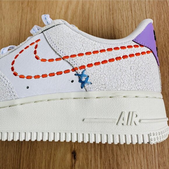❤️Nike Air Force 1 '07 SE Low Sz 8.5 Women Retro Shoes Beige Snekear DX2348-100 - Picture 8 of 11